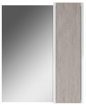 Шкаф-зеркало Uno 60 Дуб серый левый/правый Домино (DU1503HZ) в Белоярском - beloyarskiy.mebel-74.com | фото
