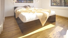 Стандарт Кровать 1600, цвет венге, ШхГхВ 163,5х203,5х70 см., сп.м. 1600х2000 мм., без матраса, основание есть в Белоярском - beloyarskiy.mebel-74.com | фото