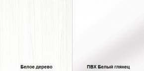 Стенка Румба арт. 03.272 (Белое дерево/Белый глянец) Шкаф комбинированный в Белоярском - beloyarskiy.mebel-74.com | фото