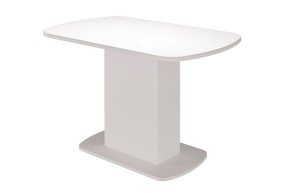 Стол обеденный Соренто (Белый глянец) в Белоярском - beloyarskiy.mebel-74.com | фото