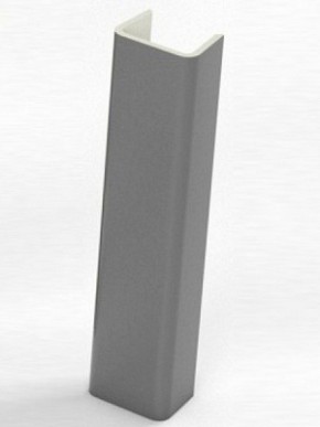Торцевая заглушка  для цоколя h100 мм (Алюминий; Венге; Дуб Сонома, Белый, Черный) в Белоярском - beloyarskiy.mebel-74.com | фото