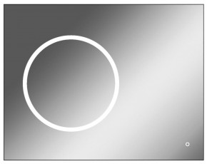 Зеркало Eclipse 90 black с подсветкой Sansa (SE1031Z) в Белоярском - beloyarskiy.mebel-74.com | фото